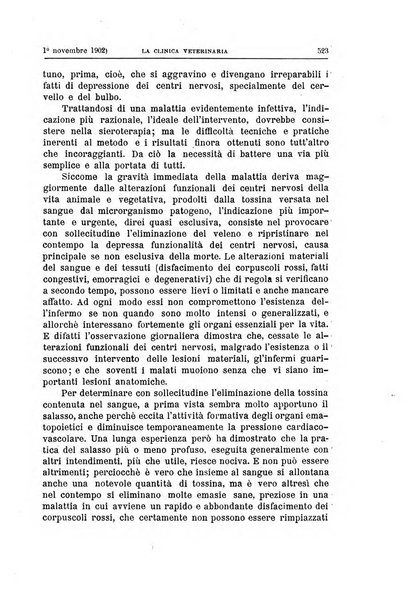 La clinica veterinaria rivista di medicina e chirurgia pratica degli animali domestici