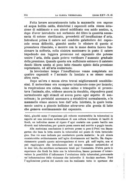 La clinica veterinaria rivista di medicina e chirurgia pratica degli animali domestici