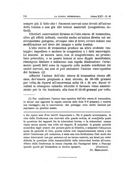 La clinica veterinaria rivista di medicina e chirurgia pratica degli animali domestici