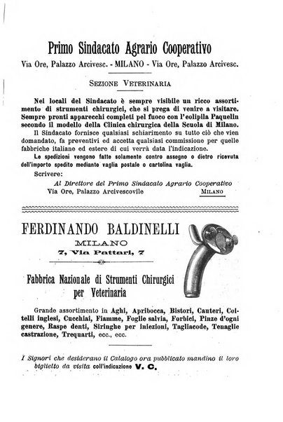 La clinica veterinaria rivista di medicina e chirurgia pratica degli animali domestici