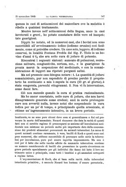 La clinica veterinaria rivista di medicina e chirurgia pratica degli animali domestici