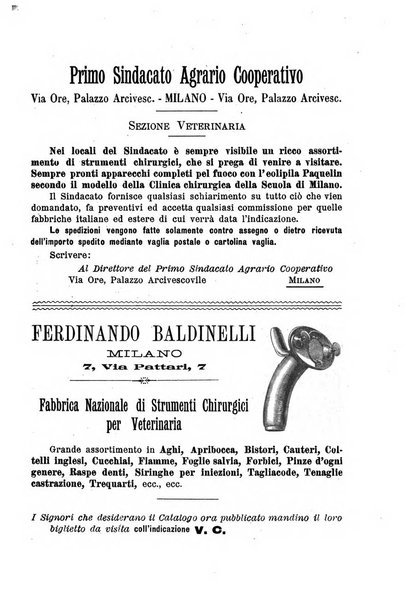 La clinica veterinaria rivista di medicina e chirurgia pratica degli animali domestici