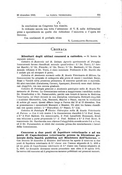 La clinica veterinaria rivista di medicina e chirurgia pratica degli animali domestici