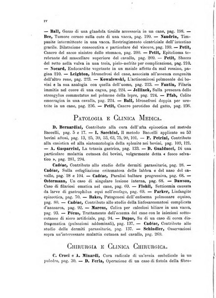 La clinica veterinaria rivista di medicina e chirurgia pratica degli animali domestici