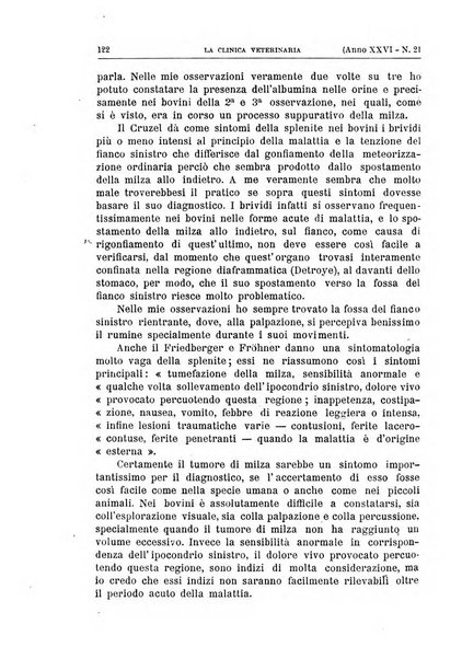 La clinica veterinaria rivista di medicina e chirurgia pratica degli animali domestici