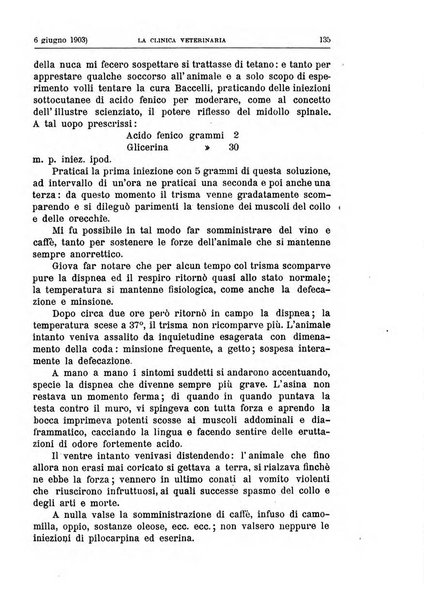 La clinica veterinaria rivista di medicina e chirurgia pratica degli animali domestici