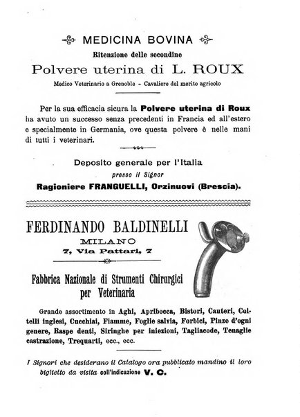 La clinica veterinaria rivista di medicina e chirurgia pratica degli animali domestici