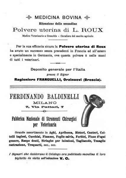 La clinica veterinaria rivista di medicina e chirurgia pratica degli animali domestici