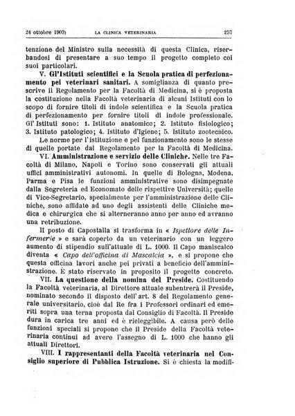 La clinica veterinaria rivista di medicina e chirurgia pratica degli animali domestici