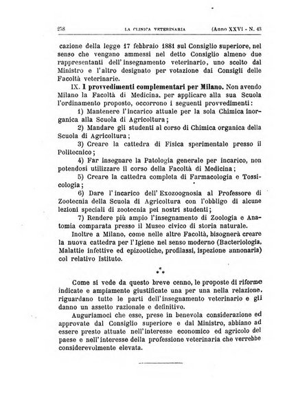 La clinica veterinaria rivista di medicina e chirurgia pratica degli animali domestici