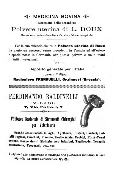 La clinica veterinaria rivista di medicina e chirurgia pratica degli animali domestici