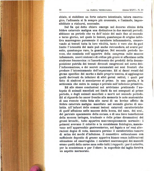 La clinica veterinaria rivista di medicina e chirurgia pratica degli animali domestici