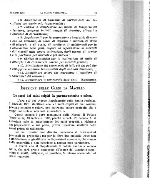 La clinica veterinaria rivista di medicina e chirurgia pratica degli animali domestici