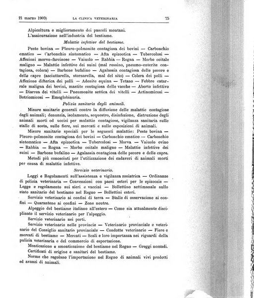 La clinica veterinaria rivista di medicina e chirurgia pratica degli animali domestici