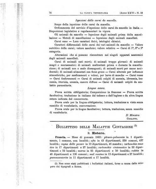 La clinica veterinaria rivista di medicina e chirurgia pratica degli animali domestici