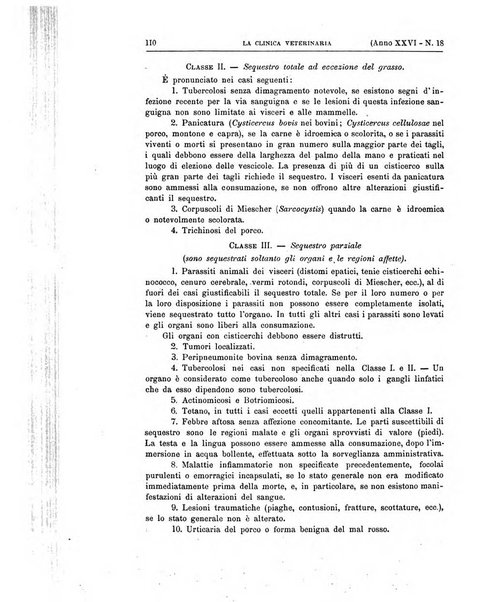 La clinica veterinaria rivista di medicina e chirurgia pratica degli animali domestici