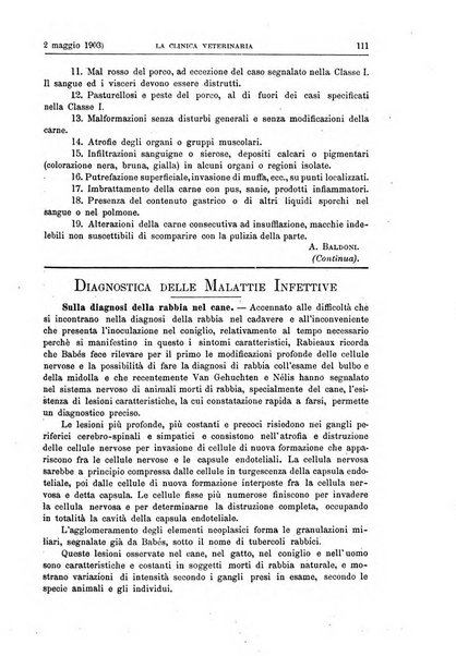 La clinica veterinaria rivista di medicina e chirurgia pratica degli animali domestici