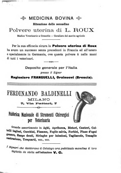 La clinica veterinaria rivista di medicina e chirurgia pratica degli animali domestici