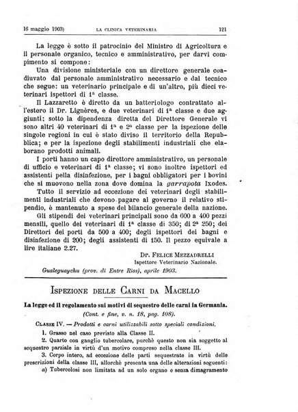 La clinica veterinaria rivista di medicina e chirurgia pratica degli animali domestici