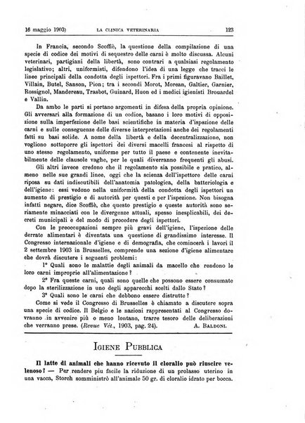 La clinica veterinaria rivista di medicina e chirurgia pratica degli animali domestici