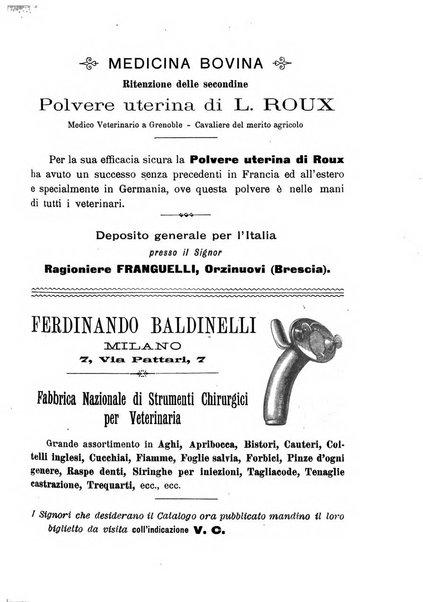 La clinica veterinaria rivista di medicina e chirurgia pratica degli animali domestici