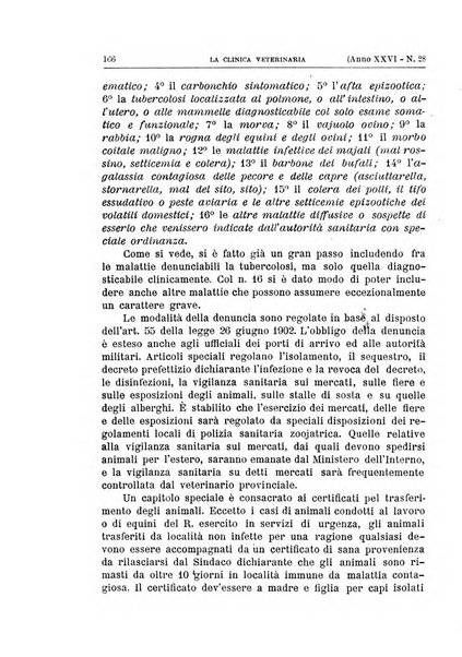 La clinica veterinaria rivista di medicina e chirurgia pratica degli animali domestici