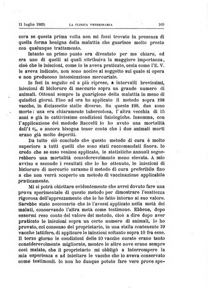 La clinica veterinaria rivista di medicina e chirurgia pratica degli animali domestici