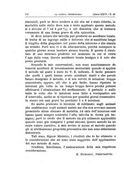 La clinica veterinaria rivista di medicina e chirurgia pratica degli animali domestici