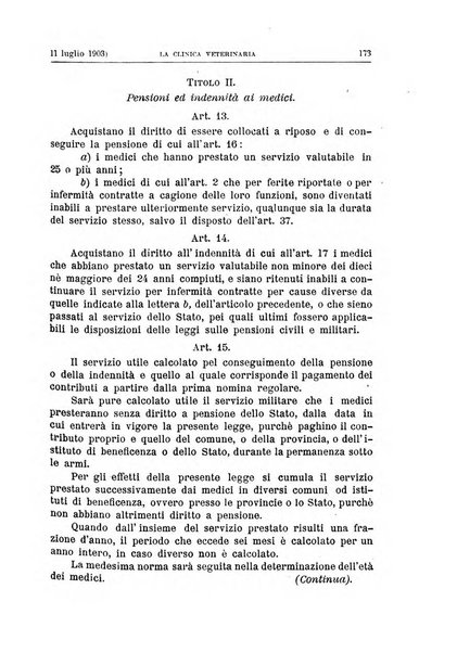 La clinica veterinaria rivista di medicina e chirurgia pratica degli animali domestici