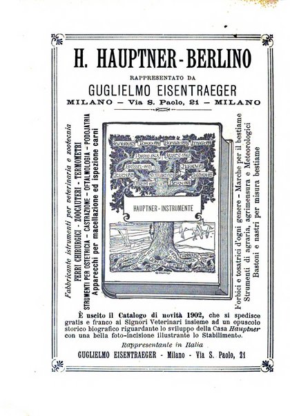 La clinica veterinaria rivista di medicina e chirurgia pratica degli animali domestici