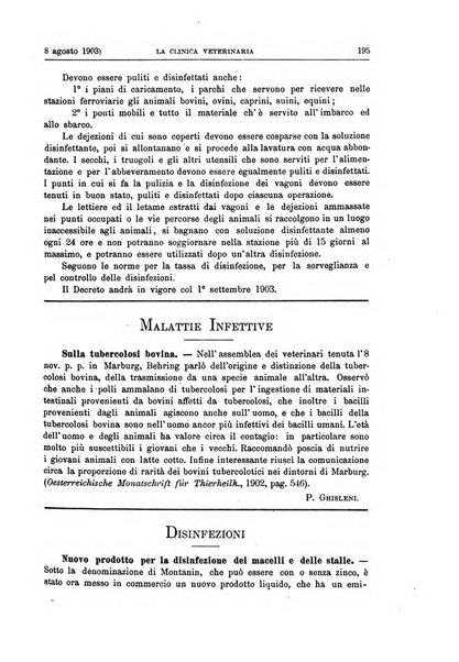 La clinica veterinaria rivista di medicina e chirurgia pratica degli animali domestici