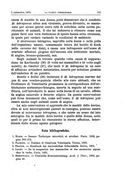 La clinica veterinaria rivista di medicina e chirurgia pratica degli animali domestici