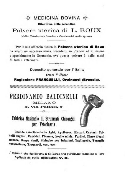 La clinica veterinaria rivista di medicina e chirurgia pratica degli animali domestici