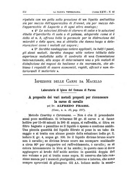 La clinica veterinaria rivista di medicina e chirurgia pratica degli animali domestici