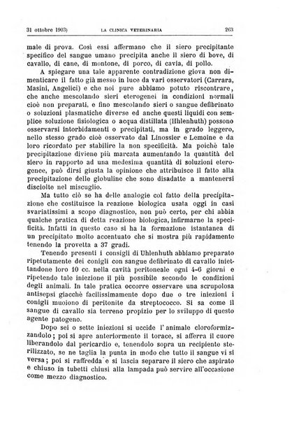 La clinica veterinaria rivista di medicina e chirurgia pratica degli animali domestici