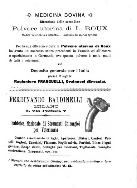 La clinica veterinaria rivista di medicina e chirurgia pratica degli animali domestici