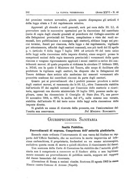 La clinica veterinaria rivista di medicina e chirurgia pratica degli animali domestici