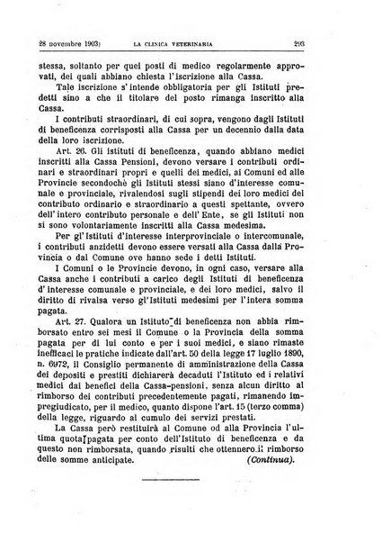 La clinica veterinaria rivista di medicina e chirurgia pratica degli animali domestici