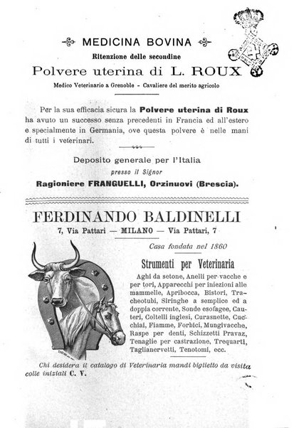 La clinica veterinaria rivista di medicina e chirurgia pratica degli animali domestici