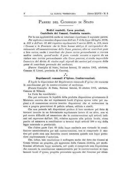 La clinica veterinaria rivista di medicina e chirurgia pratica degli animali domestici