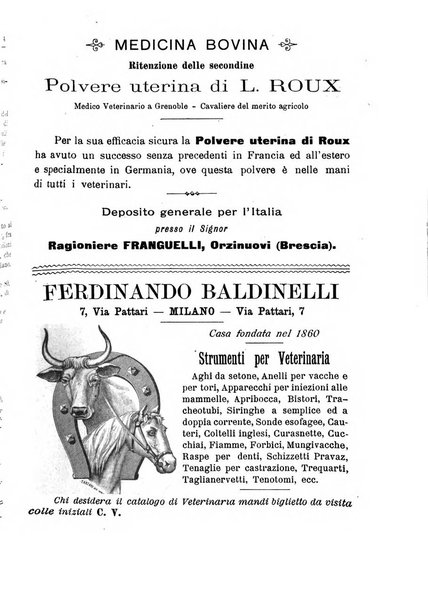 La clinica veterinaria rivista di medicina e chirurgia pratica degli animali domestici