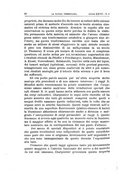 La clinica veterinaria rivista di medicina e chirurgia pratica degli animali domestici