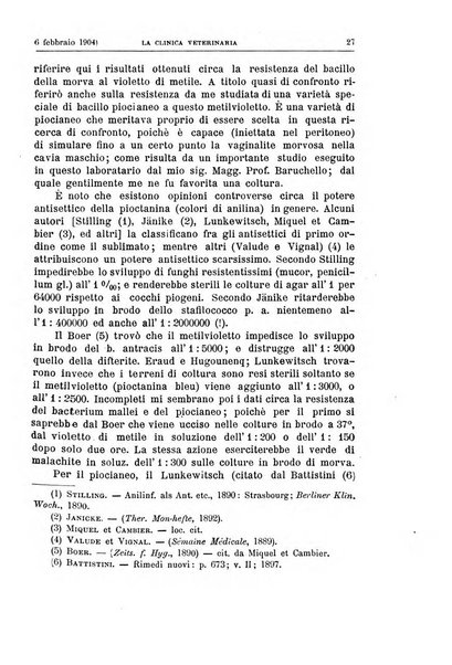 La clinica veterinaria rivista di medicina e chirurgia pratica degli animali domestici