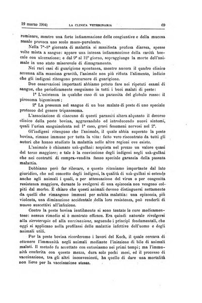 La clinica veterinaria rivista di medicina e chirurgia pratica degli animali domestici