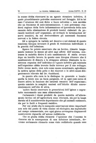 La clinica veterinaria rivista di medicina e chirurgia pratica degli animali domestici