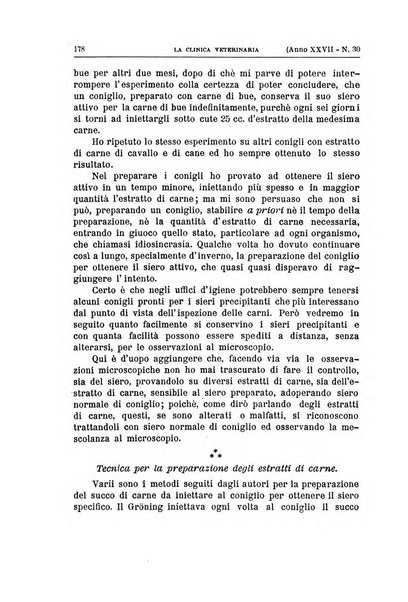 La clinica veterinaria rivista di medicina e chirurgia pratica degli animali domestici