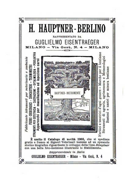 La clinica veterinaria rivista di medicina e chirurgia pratica degli animali domestici