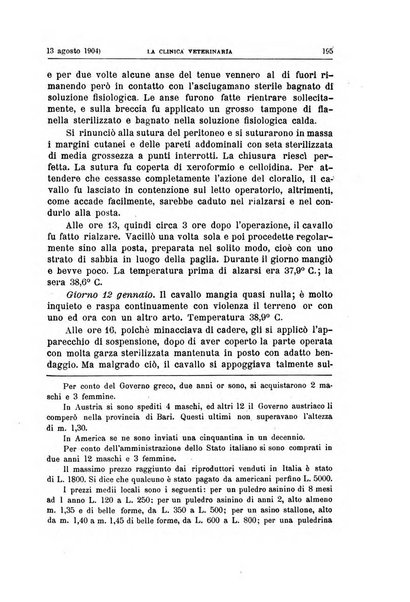 La clinica veterinaria rivista di medicina e chirurgia pratica degli animali domestici