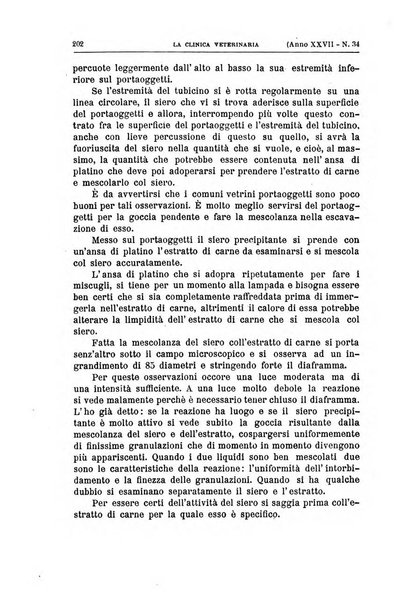 La clinica veterinaria rivista di medicina e chirurgia pratica degli animali domestici