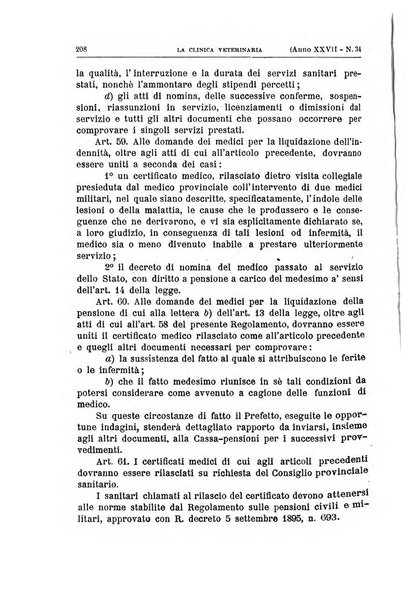 La clinica veterinaria rivista di medicina e chirurgia pratica degli animali domestici